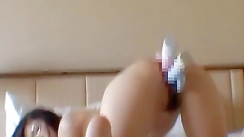 Nippon MILF Filling all holes with Three Vibrators and Fucking Hard!