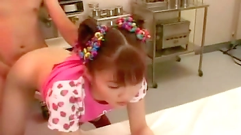 Nippon's horny teen fucks hard on Tokyo hospital bed