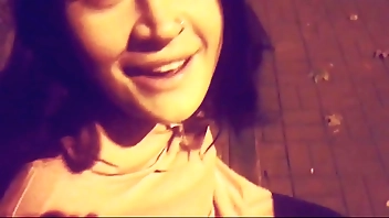 Risky blowjob to a stranger in a public