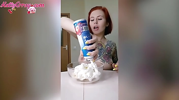 Sexy Passion Naked Prepares Banana Yum - Fetish