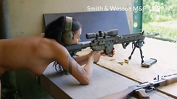 Full video - Daniela Kostic, Playboy girl with a big gun